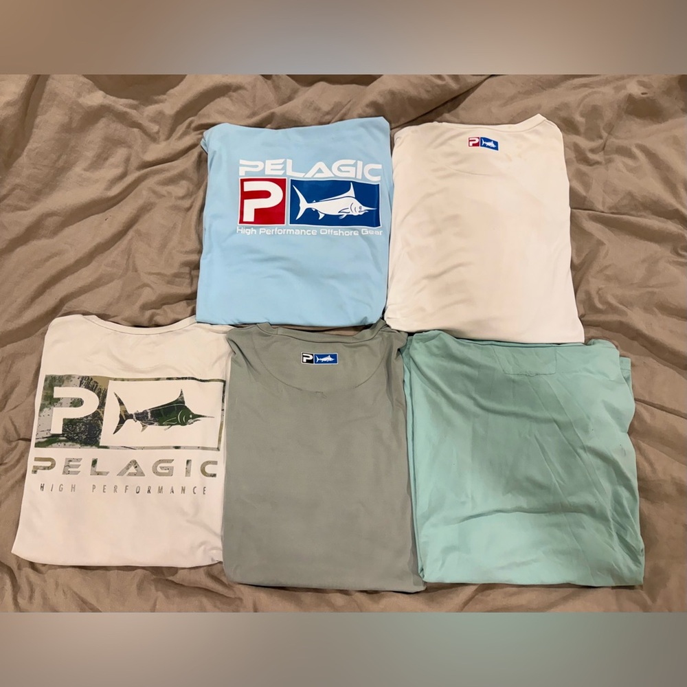 Pelagic High Performance Men’s Fishing Shirts Bundle